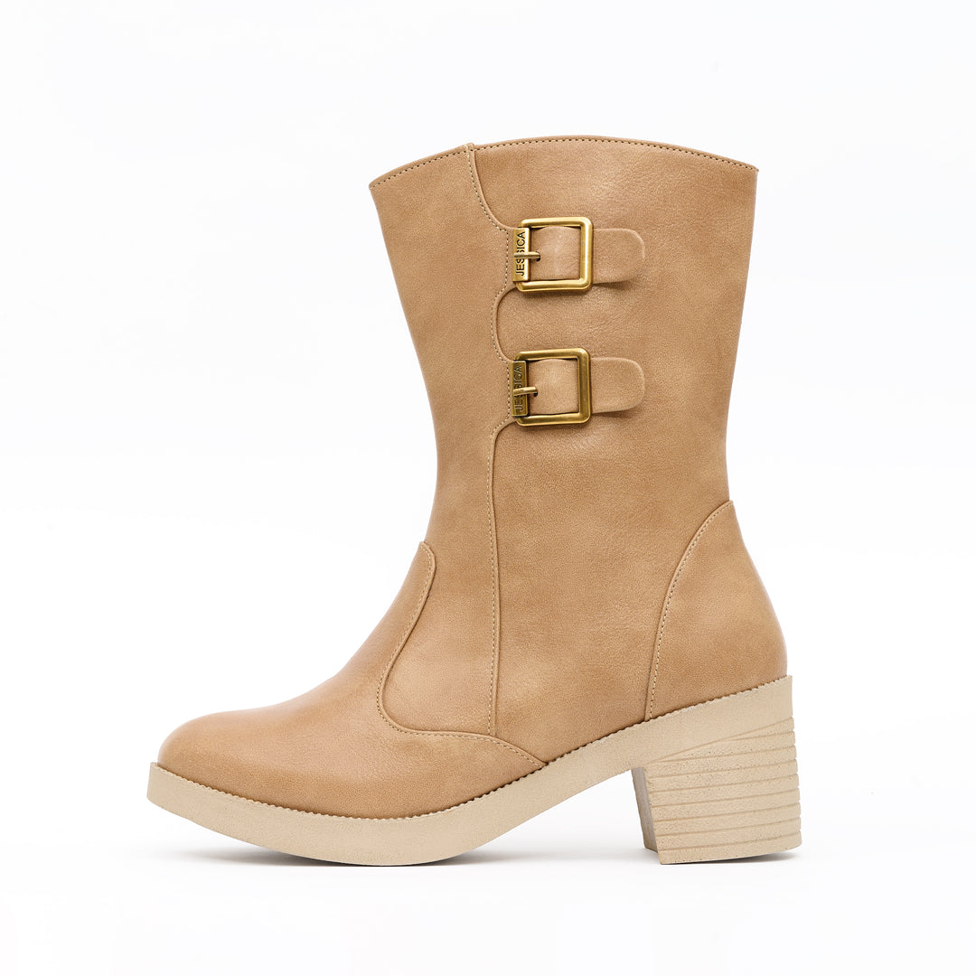 Jessica 584 Women's Imported Leather Boots – Comfortable 5 cm Heel
