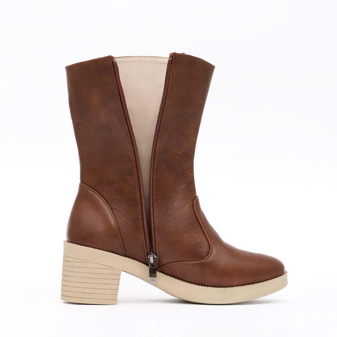 Jessica 584 Women's Imported Leather Boots – Comfortable 5 cm Heel