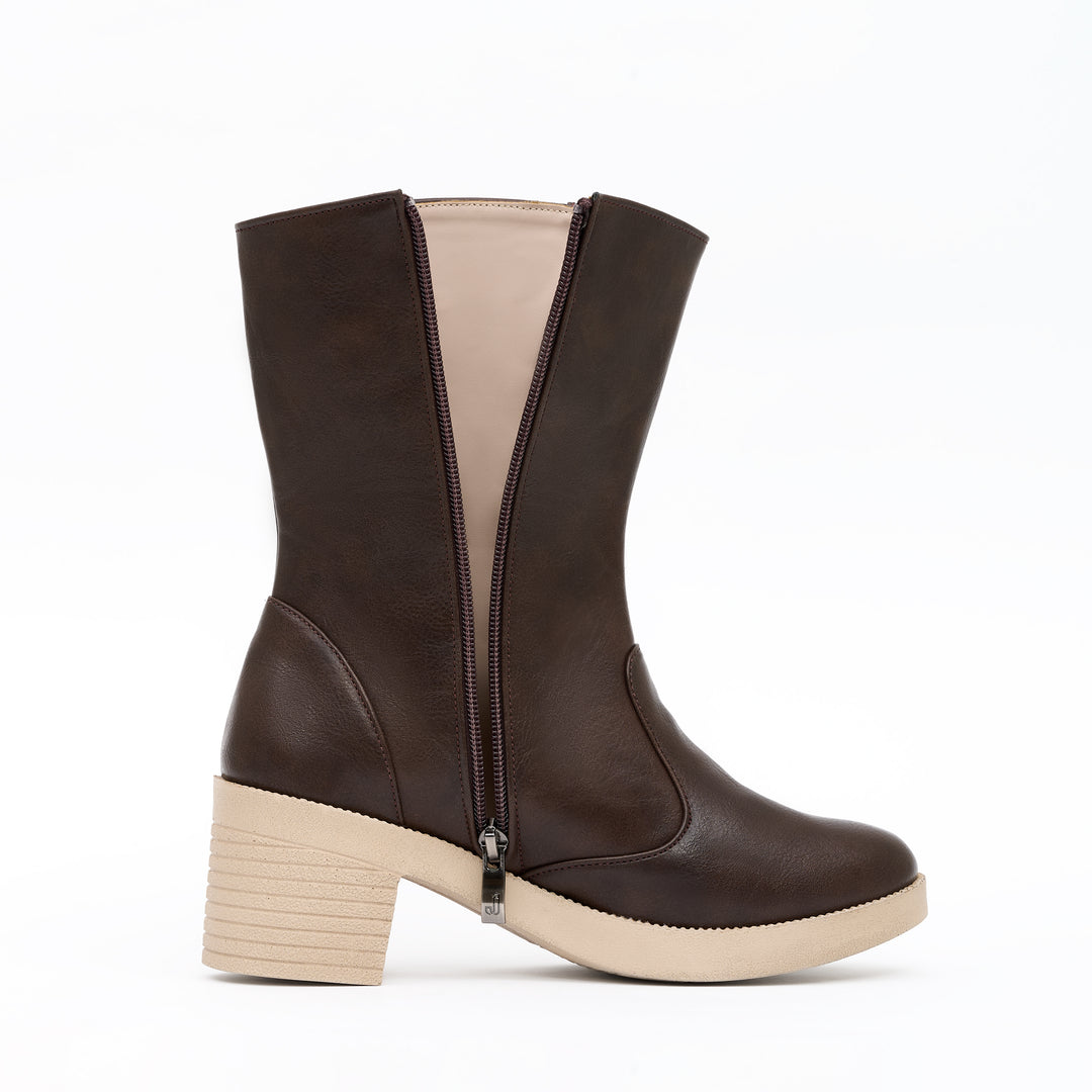 Jessica 584 Women's Imported Leather Boots – Comfortable 5 cm Heel