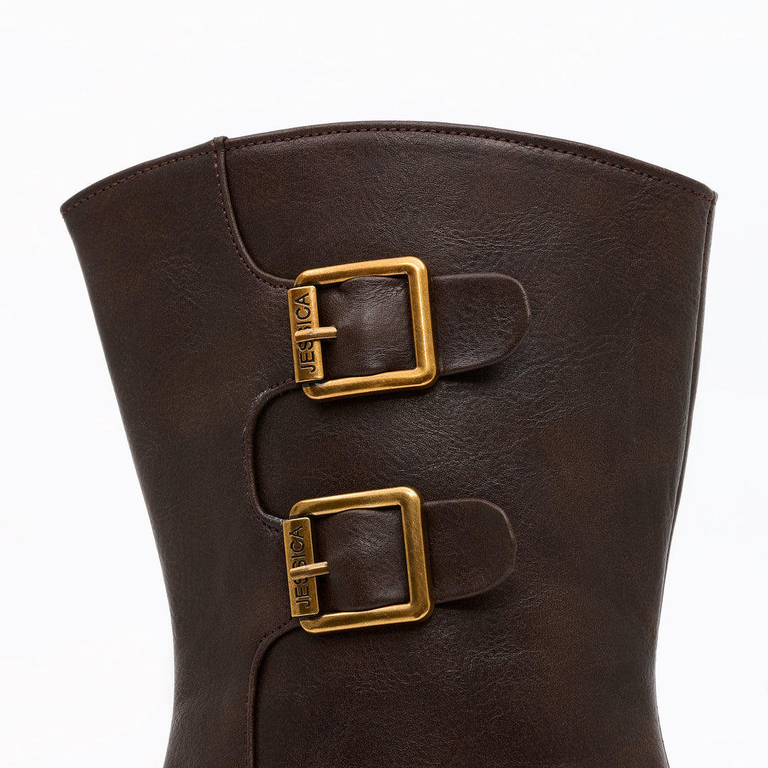 Jessica 584 Women's Imported Leather Boots – Comfortable 5 cm Heel