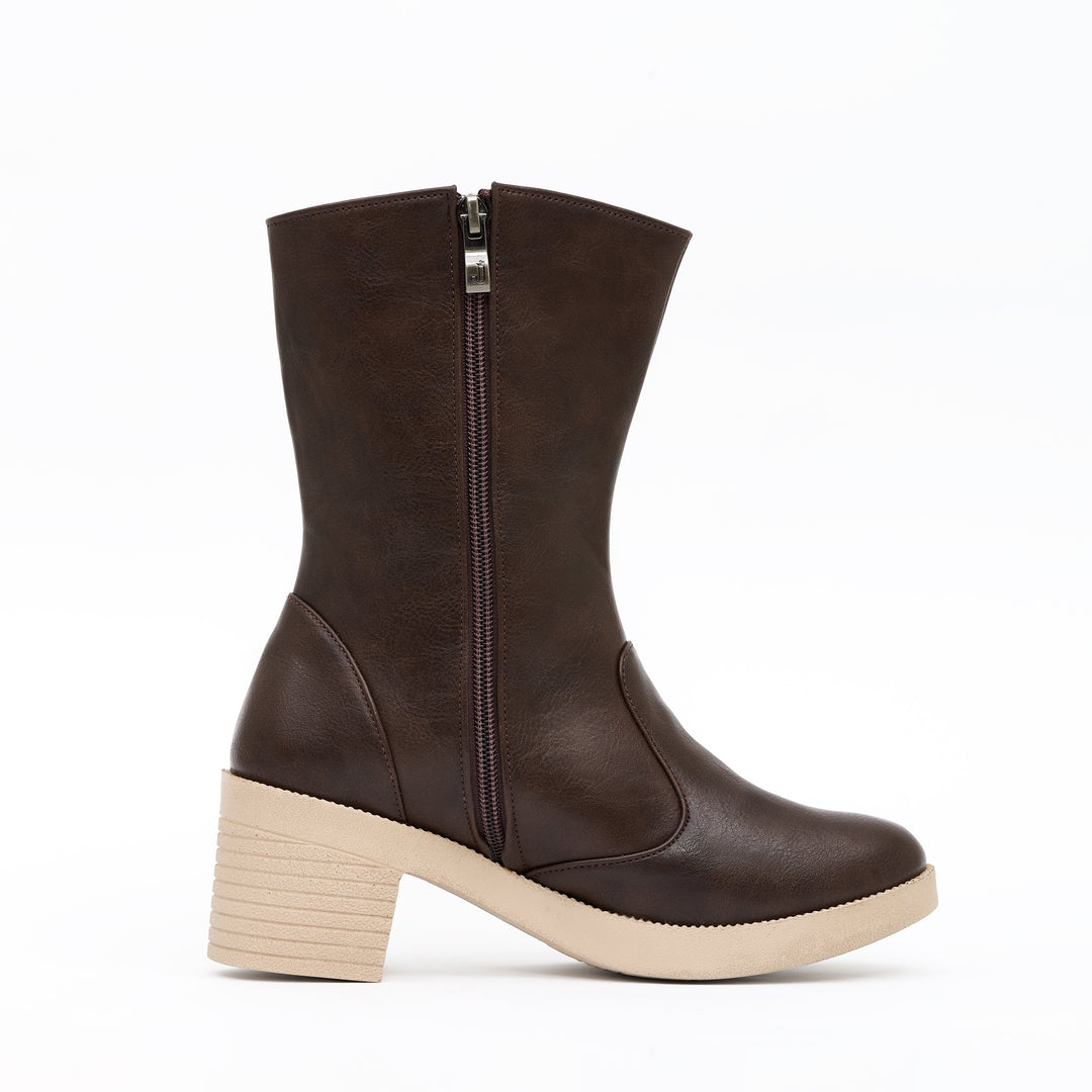 Jessica 584 Women's Imported Leather Boots – Comfortable 5 cm Heel