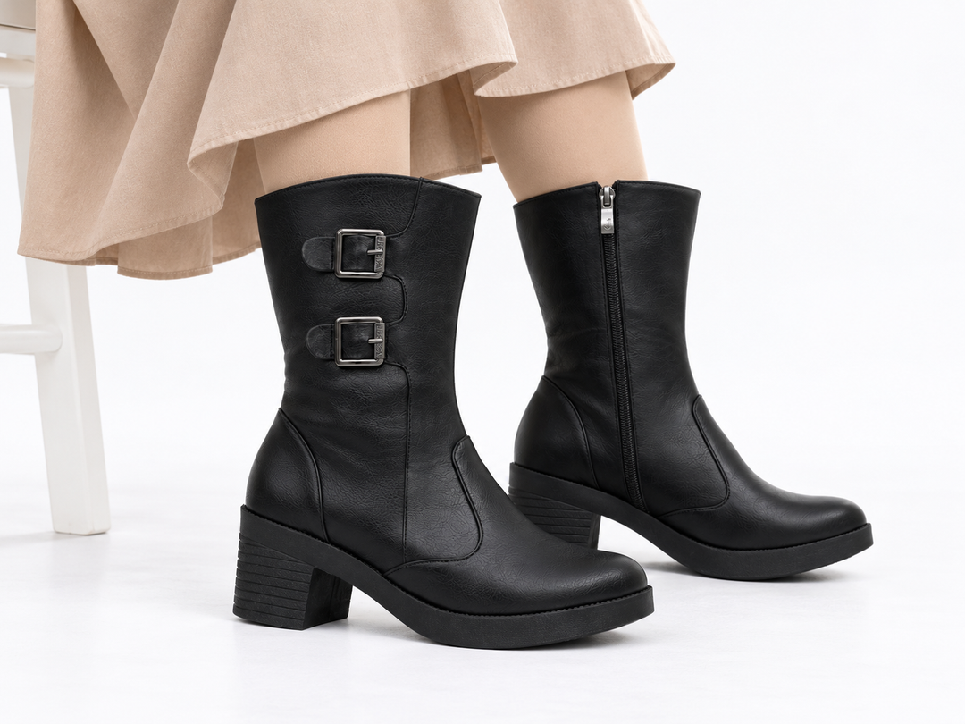 Jessica 584 Women's Imported Leather Boots – Comfortable 5 cm Heel