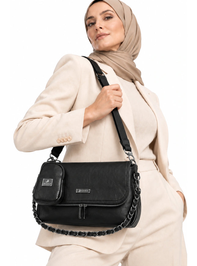 S085 Large Crossbody Women Bag – Practical Imported Leather Bag