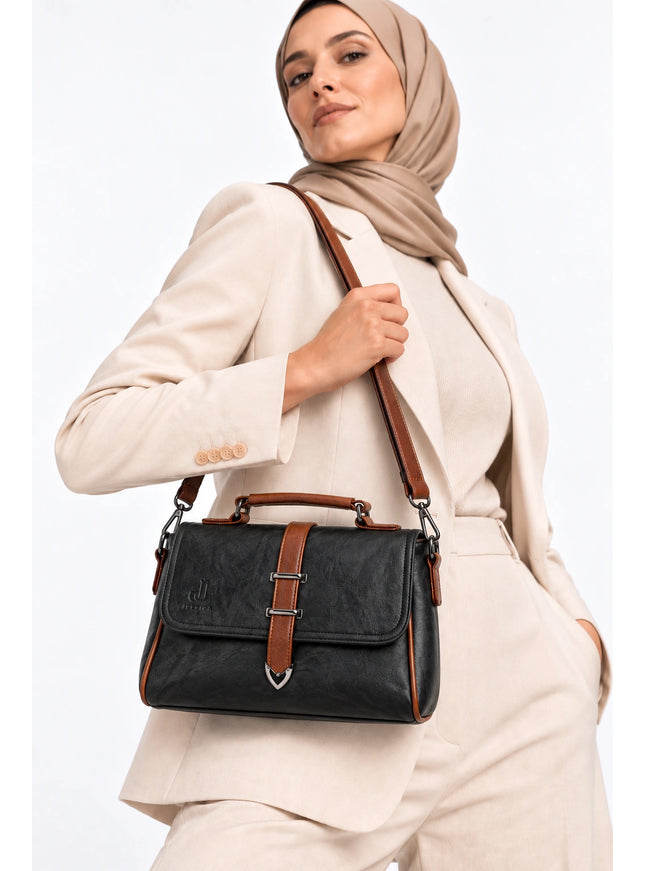 S057 Large Crossbody Women Bag – Practical Imported Leather Bag