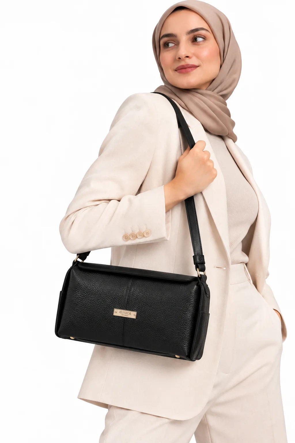 شنطة كروس حريمي موديل S400 – جلد مستورد عملية حجم متوسط | جيسيكا