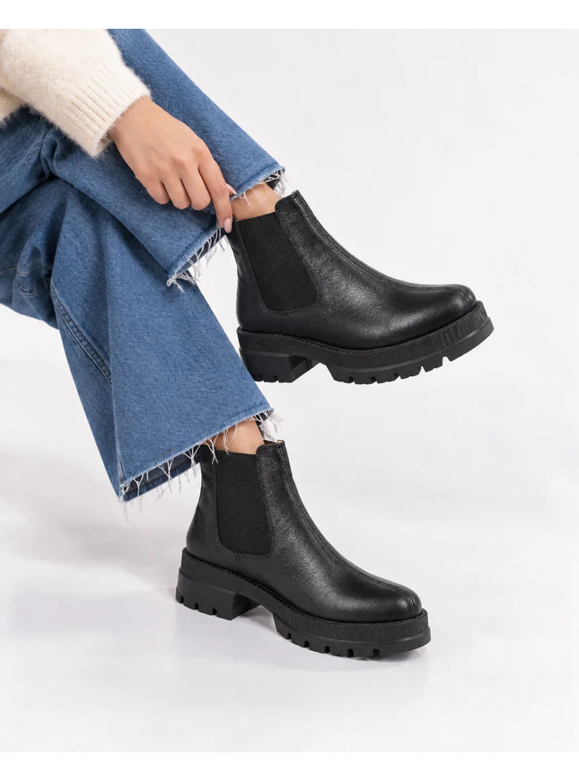 542 Women Genuine Leather Walking Boots – Comfortable Orthopedic Boots