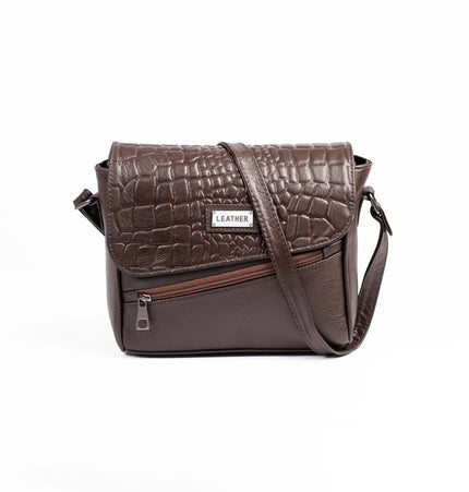 كود H80 شنطة كروس من الجلد الطبيعي