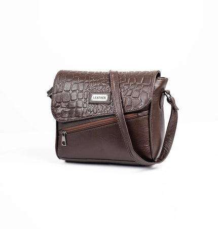 كود H80 شنطة كروس من الجلد الطبيعي