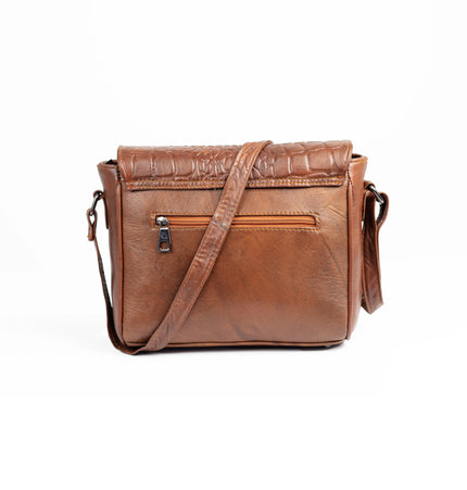 كود H80 شنطة كروس من الجلد الطبيعي