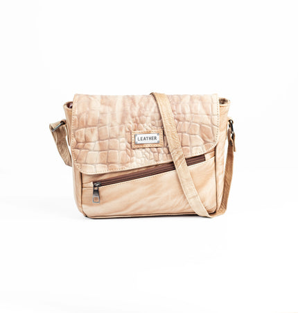 كود H80 شنطة كروس من الجلد الطبيعي