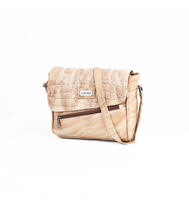 كود H80 شنطة كروس من الجلد الطبيعي