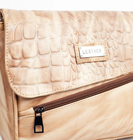 كود H80 شنطة كروس من الجلد الطبيعي