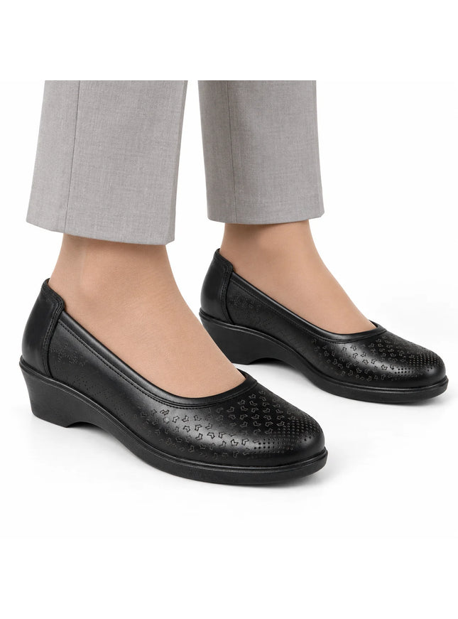 Jessica N505 Women's Genuine Leather Shoes – Comfortable 3 cm Heel Walking Shoes