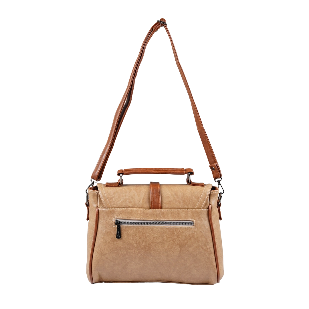 شنطة كروس حريمي حجم كبير موديل S057 جلد مستورد – شنطة عملية للعمل والجامعة 