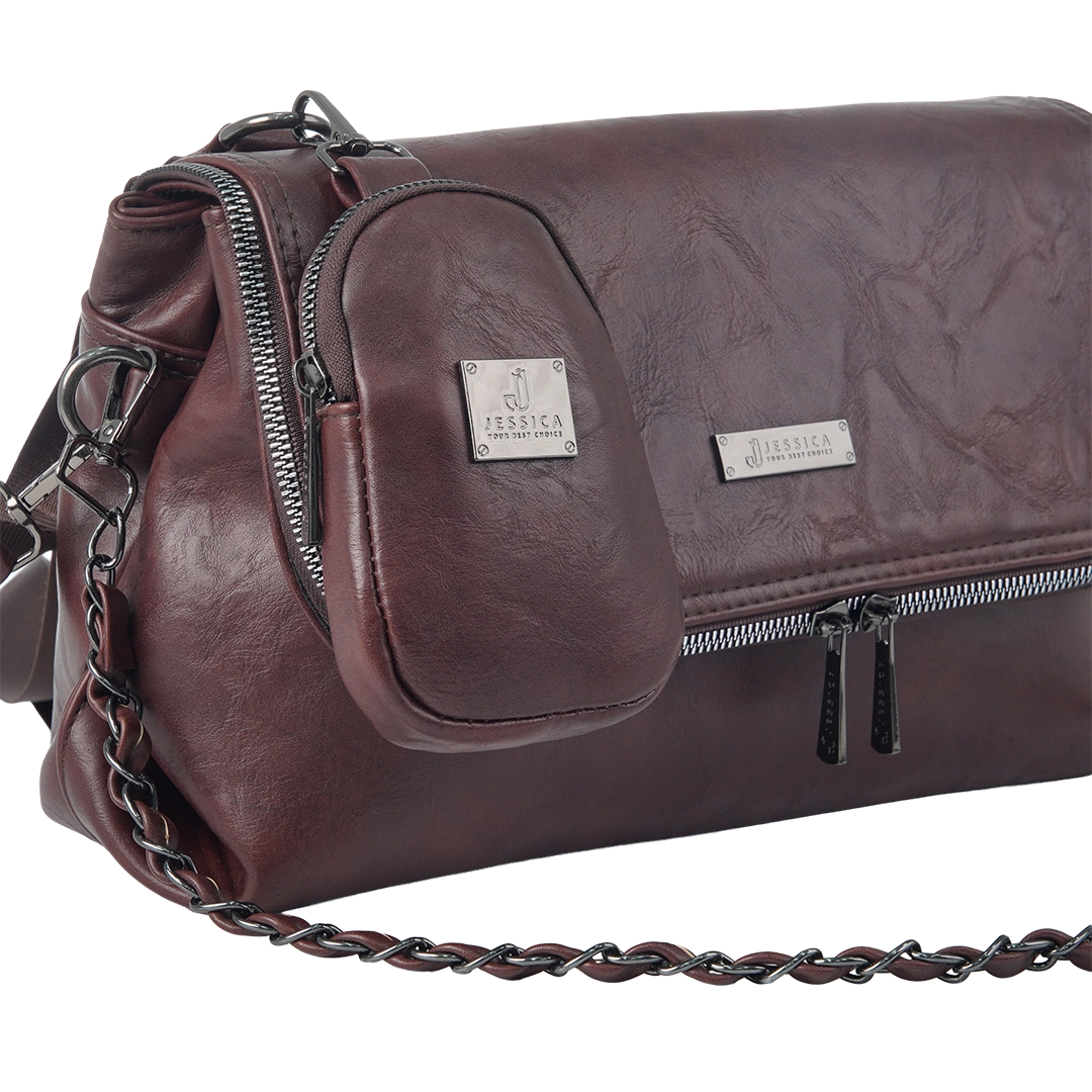 S085 Large Crossbody Women Bag – Practical Imported Leather Bag