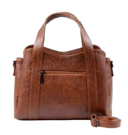 Jessica M78 Large Women Shoulder Bag with Crossbody Strap – Practical Imported Leather Bag