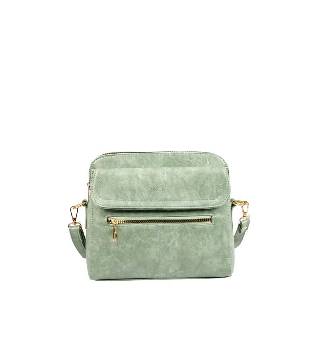 شنطة كروس حريمي حجم متوسط موديل S50 جلد مستورد – شنطة عملية للعمل