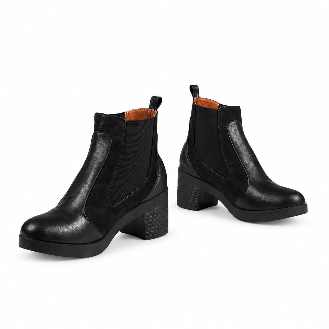Jessica 3006 Women's Ankle Boots – Imported Leather & Suede, 5 cm Heel