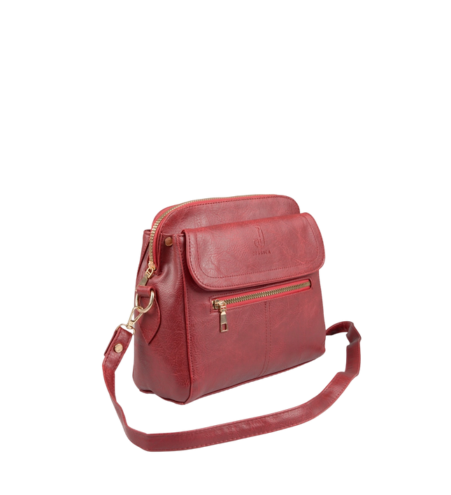 شنطة كروس حريمي حجم متوسط موديل S50 جلد مستورد – شنطة عملية للعمل