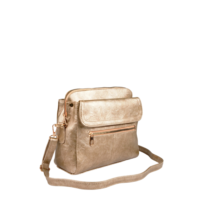 شنطة كروس حريمي حجم متوسط موديل S50 جلد مستورد – شنطة عملية للعمل