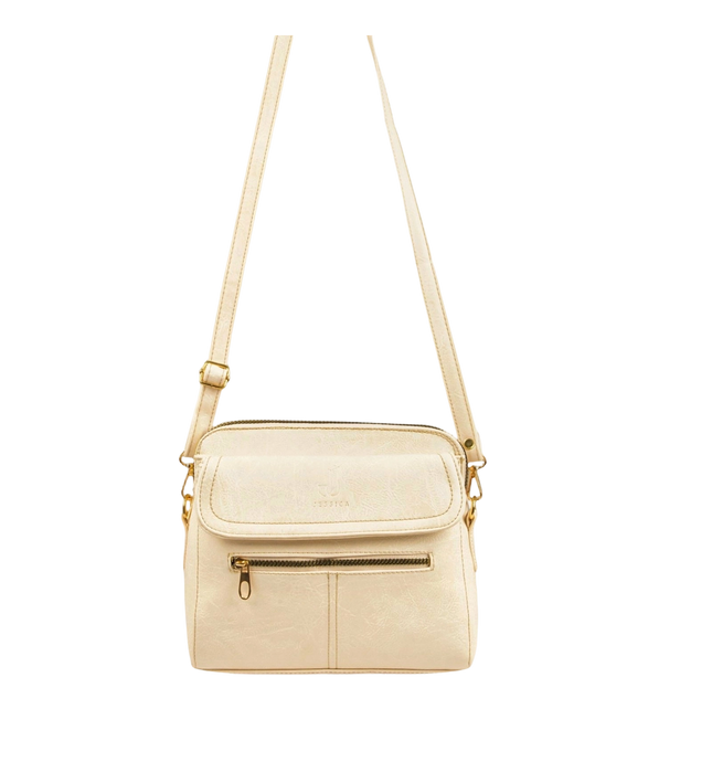 شنطة كروس حريمي حجم متوسط موديل S50 جلد مستورد – شنطة عملية للعمل