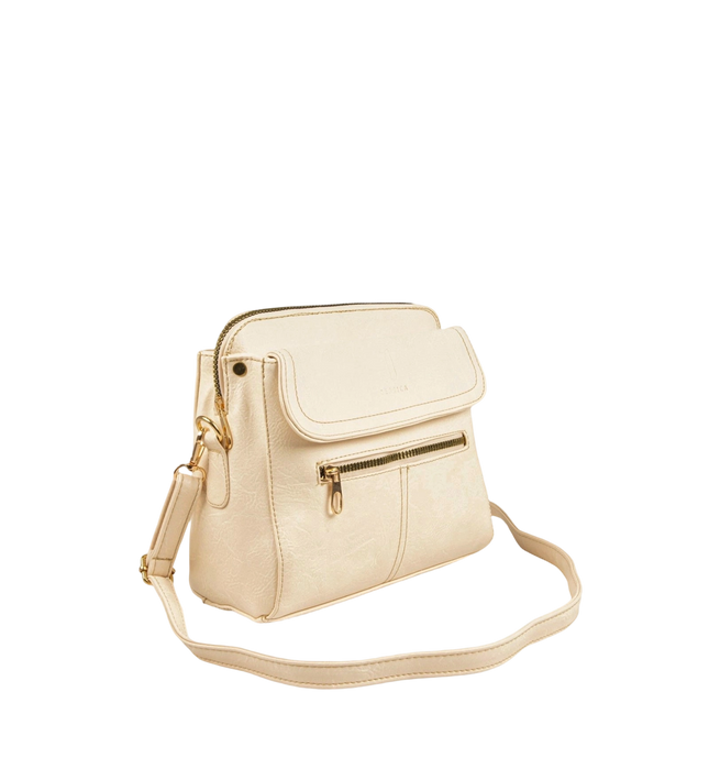 شنطة كروس حريمي حجم متوسط موديل S50 جلد مستورد – شنطة عملية للعمل