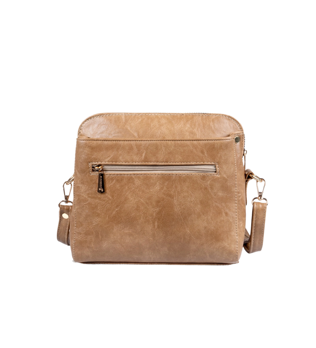 شنطة كروس حريمي حجم متوسط موديل S50 جلد مستورد – شنطة عملية للعمل