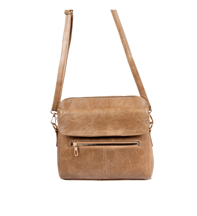 شنطة كروس حريمي حجم متوسط موديل S50 جلد مستورد – شنطة عملية للعمل