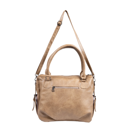 شنطة كتف حريمي كبيرة موديل M570 بحزام كروس جلد مستورد – شنطة عملية واسعة 