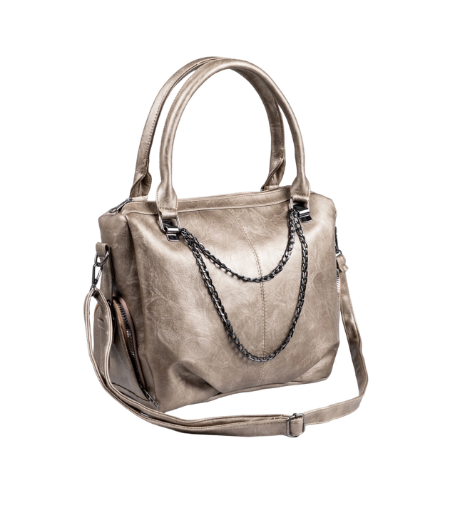 شنطة كتف حريمي كبيرة موديل M570 بحزام كروس جلد مستورد – شنطة عملية واسعة 