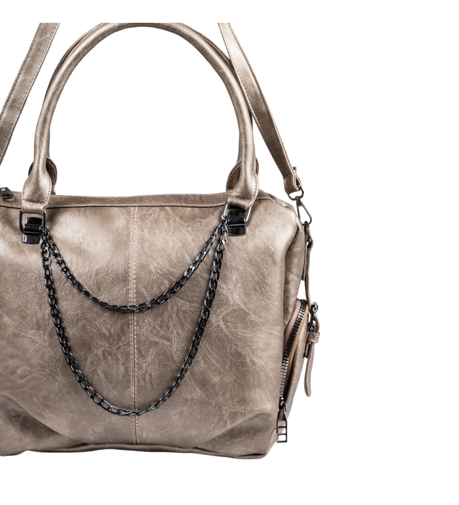 شنطة كتف حريمي كبيرة موديل M570 بحزام كروس جلد مستورد – شنطة عملية واسعة 