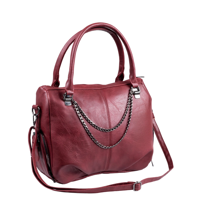 شنطة كتف حريمي كبيرة موديل M570 بحزام كروس جلد مستورد – شنطة عملية واسعة 