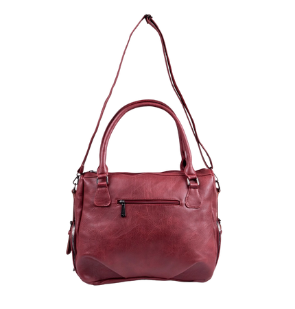 شنطة كتف حريمي كبيرة موديل M570 بحزام كروس جلد مستورد – شنطة عملية واسعة 