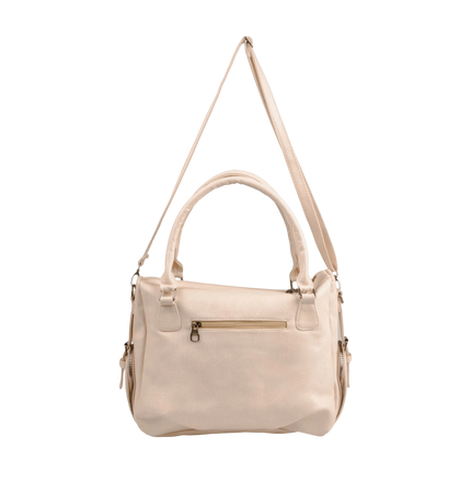 شنطة كتف حريمي كبيرة موديل M570 بحزام كروس جلد مستورد – شنطة عملية واسعة 