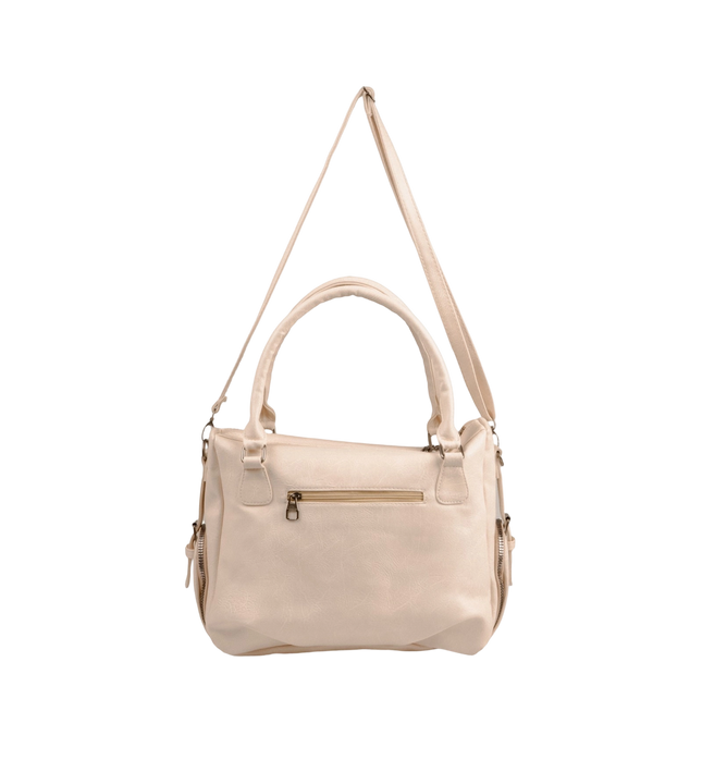 شنطة كتف حريمي كبيرة موديل M570 بحزام كروس جلد مستورد – شنطة عملية واسعة 