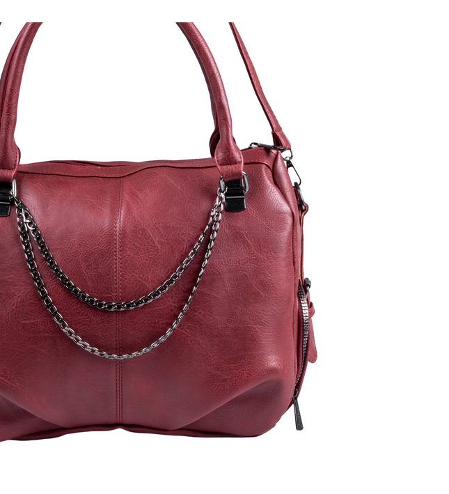 شنطة كتف حريمي كبيرة موديل M570 بحزام كروس جلد مستورد – شنطة عملية واسعة 