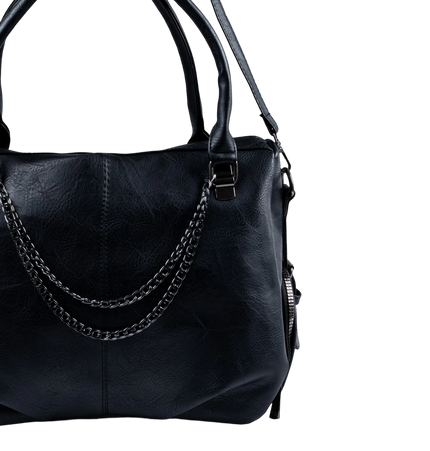 شنطة كتف حريمي كبيرة موديل M570 بحزام كروس جلد مستورد – شنطة عملية واسعة 