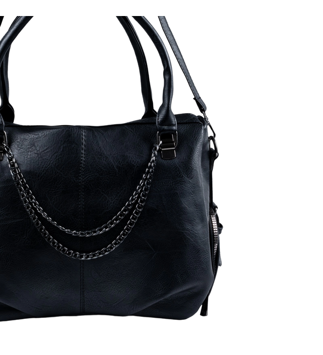 شنطة كتف حريمي كبيرة موديل M570 بحزام كروس جلد مستورد – شنطة عملية واسعة 