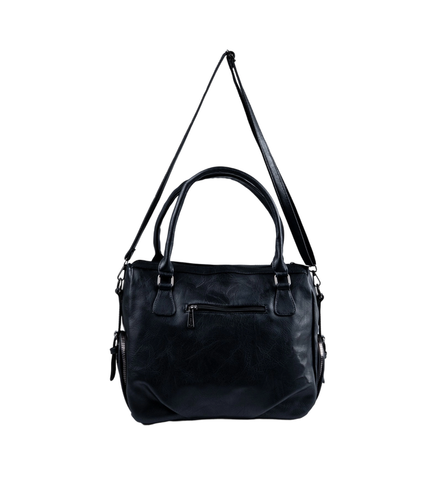 شنطة كتف حريمي كبيرة موديل M570 بحزام كروس جلد مستورد – شنطة عملية واسعة 