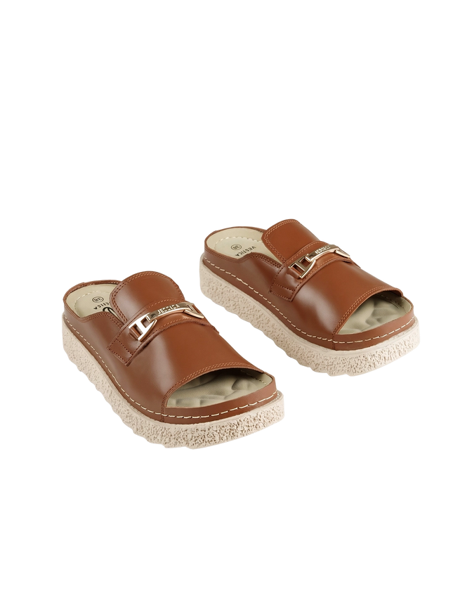 Jessica Z17 Women's Genuine Leather Clogs – Comfortable Walking Shoes for Wide Feet
