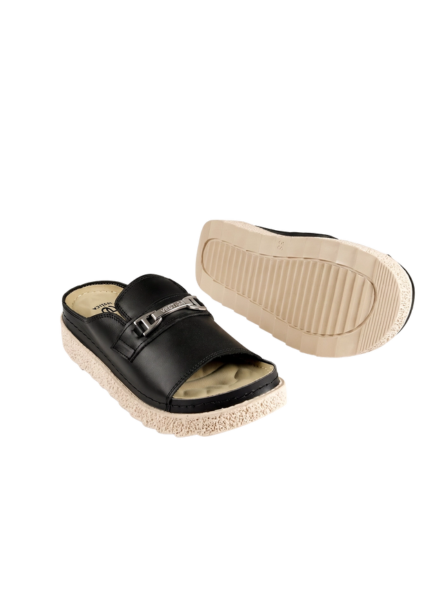 Jessica Z17 Women's Genuine Leather Clogs – Comfortable Walking Shoes for Wide Feet