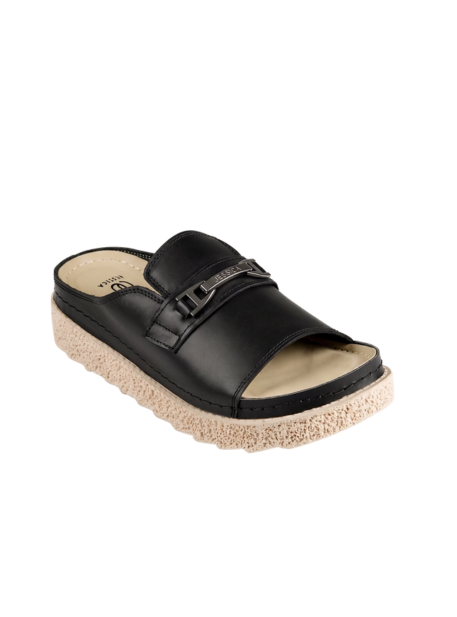 Jessica Z17 Women's Genuine Leather Clogs – Comfortable Walking Shoes for Wide Feet