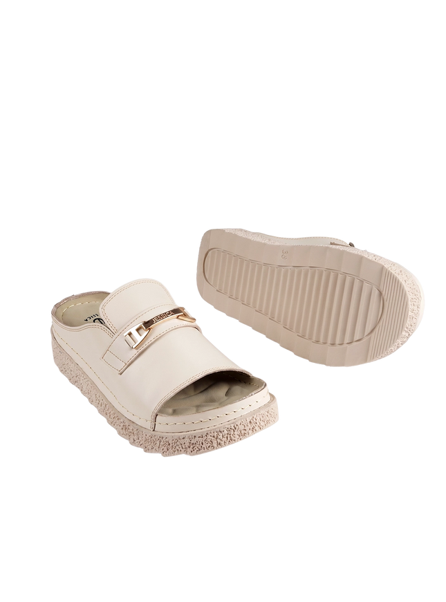 Jessica Z17 Women's Genuine Leather Clogs – Comfortable Walking Shoes for Wide Feet