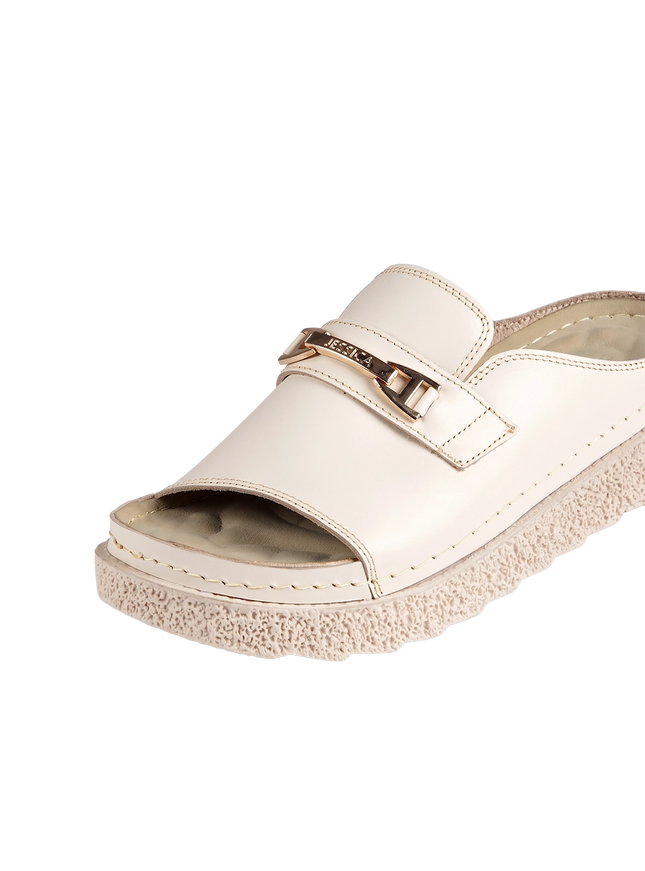 Jessica Z17 Women's Genuine Leather Clogs – Comfortable Walking Shoes for Wide Feet