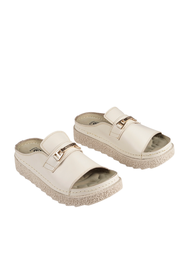Jessica Z17 Women's Genuine Leather Clogs – Comfortable Walking Shoes for Wide Feet