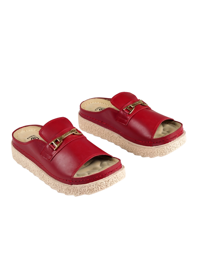 Jessica Z17 Women's Genuine Leather Clogs – Comfortable Walking Shoes for Wide Feet