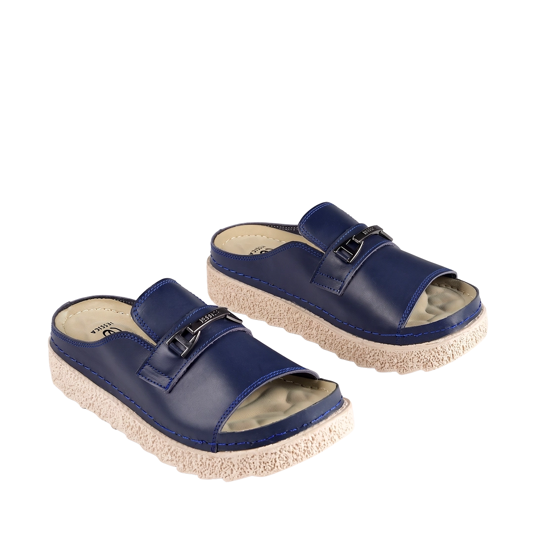 Jessica Z17 Women's Genuine Leather Clogs – Comfortable Walking Shoes for Wide Feet