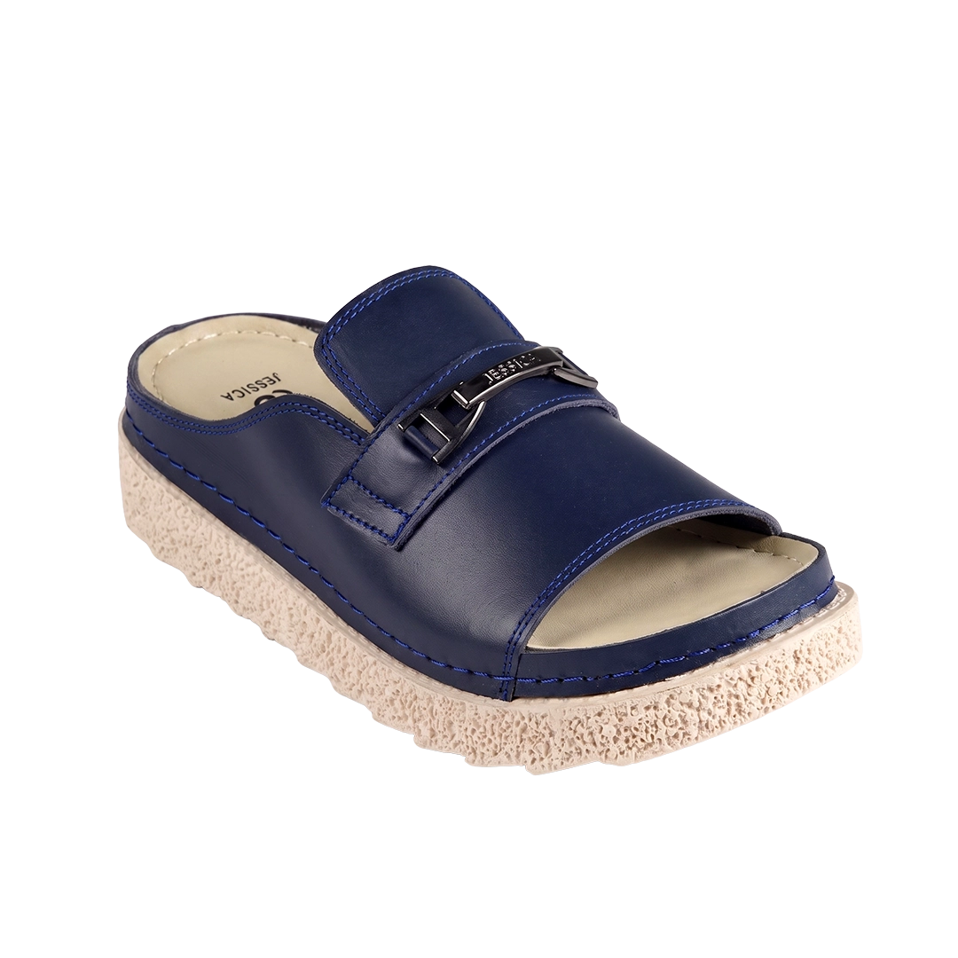 Jessica Z17 Women's Genuine Leather Clogs – Comfortable Walking Shoes for Wide Feet