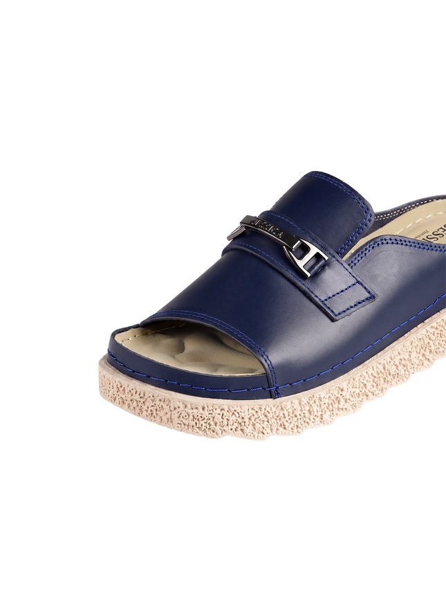 Jessica Z17 Women's Genuine Leather Clogs – Comfortable Walking Shoes for Wide Feet