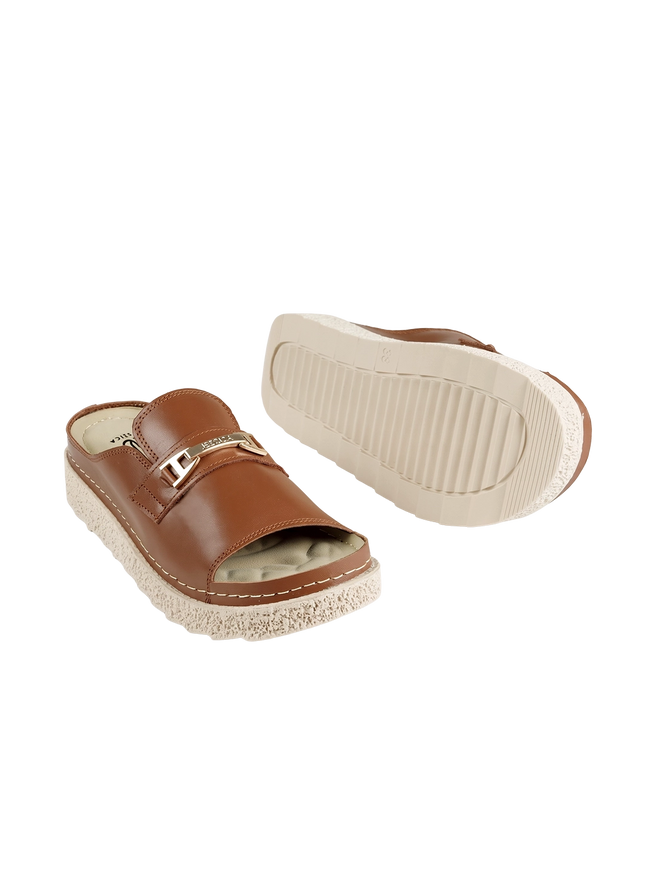 Jessica Z17 Women's Genuine Leather Clogs – Comfortable Walking Shoes for Wide Feet